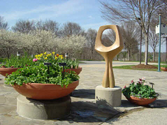 Magniflower 1 - sculpture by Martin Webster at The North Carolina Arboretum in Asheville